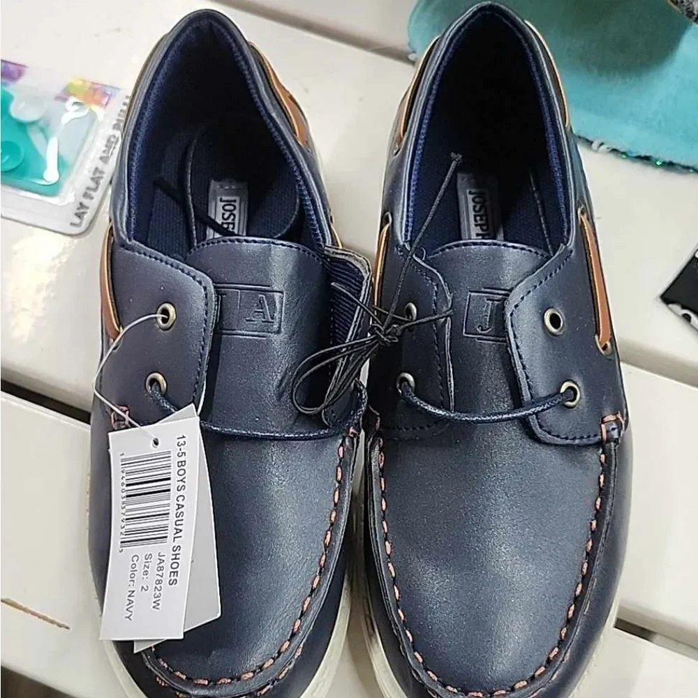 Josmo 2 Navy Slip On Boat Dress Shoe